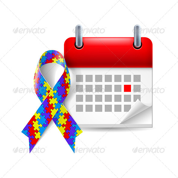 Awareness Ribbon and Calendar