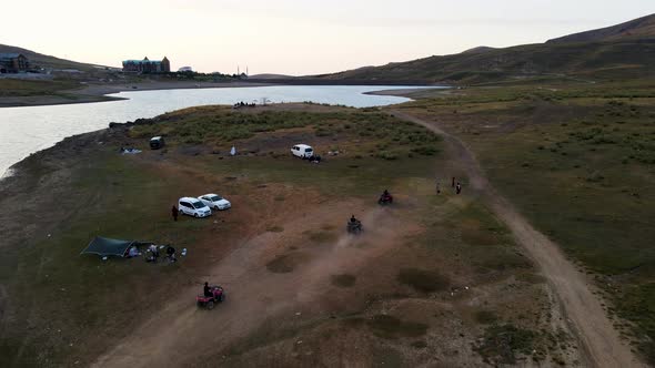 ATV Riding Attraction Overhead Aerial View