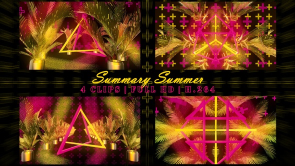 Summary Summer - Vj Loops Pack (4 In 1)