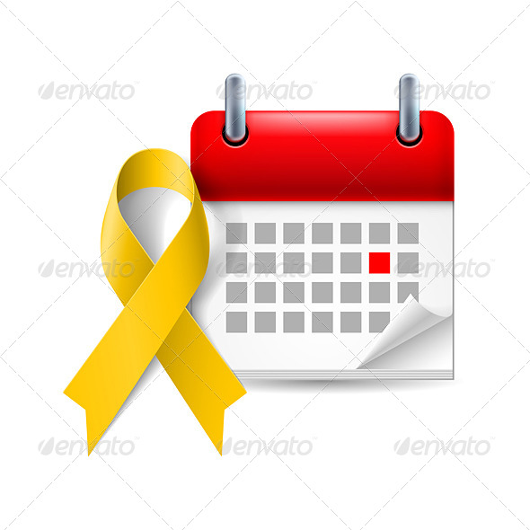 Awareness Ribbon and Calendar