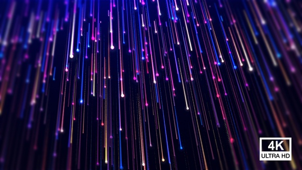 Colorful Light Rays Background 4K