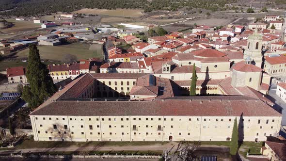 Aerial View of Santo Domingo De Silos Monastery Burgos Province Spain