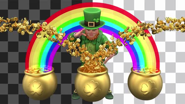 Leprechaun Gold Pot Magic Looped