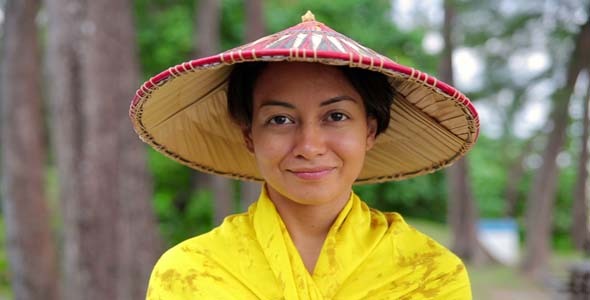 Playful Sexy Asian Lady With Hat 2