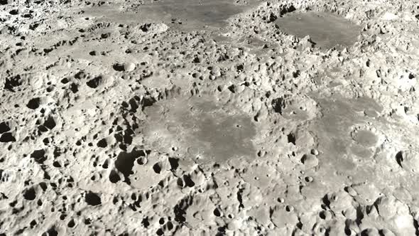 Moon Craters Landscape Environment Timelapse