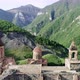 Reconstruction of medieval monastery Dadivank. Aerial Fly - VideoHive Item for Sale