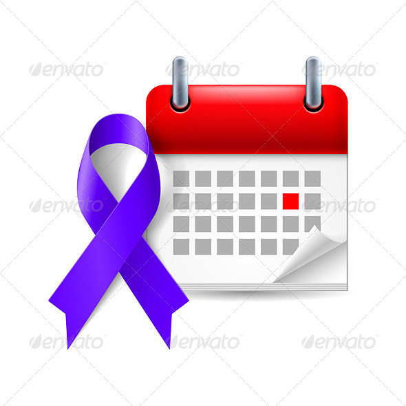 Indigo Awareness Ribbon and Calendar