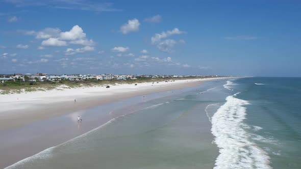 Aerial View of Crescent Beach - Saint Augustine, FL