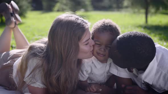 Multiracial Family in the Park