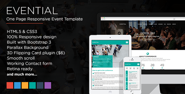 Evential - One Page Responsive Event Template