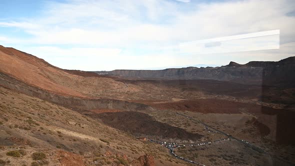 Teide Cableway  Aerial Ropeway That Goes Up Volcano Teide Highest Peak in Spain