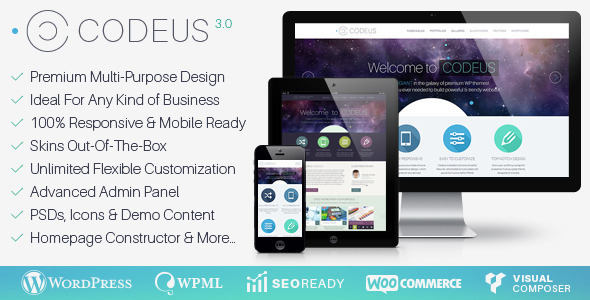 Codeus - Uniwersalny, responsywny motyw Wordpress