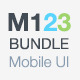 M123 Bundle Mobile UI - GraphicRiver Item for Sale