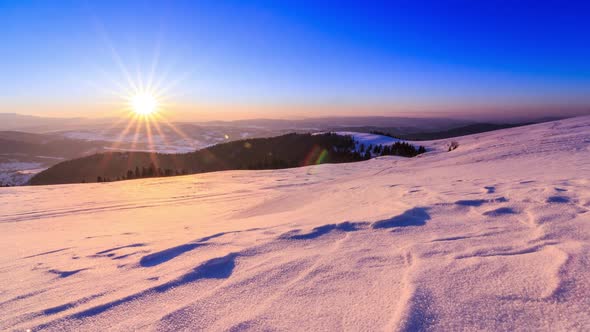 Mountain Winter Landscape