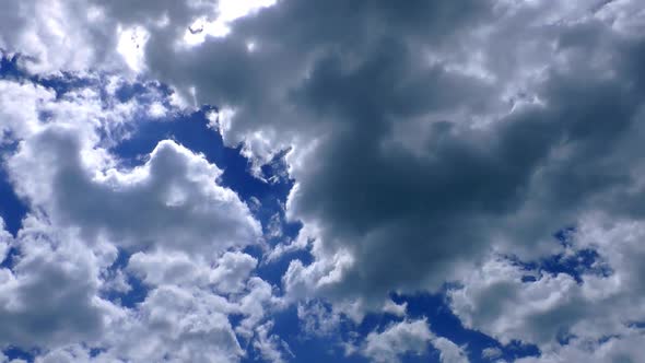 Heavenly Clouds And Blue Sky Time Lapse - Timelapse