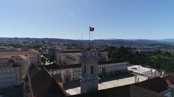 Coimbra University and iconic Coimbra cityscape, Portugal