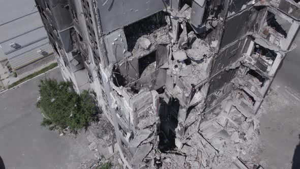 War in Ukraine  Destroyed Building in Borodyanka