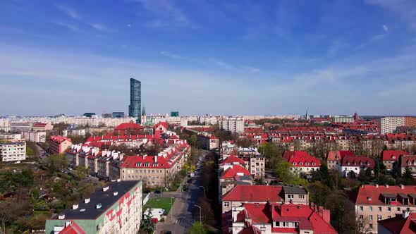 Wroclaw Panorama Aerial View