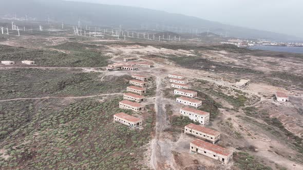 Tenerife Canary Island Abandoned Small Village and Buildings