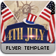 4th July Patriotic  Flyer Template - GraphicRiver Item for Sale