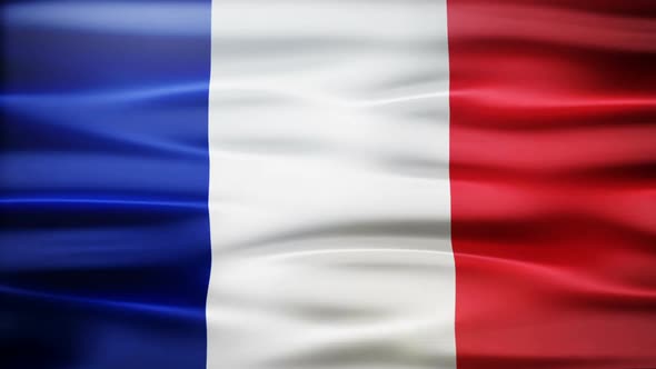 France Flag Waving