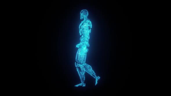Walking Robot Hologram Hd