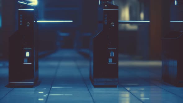 Empty Metro Station During the Coronavirus Covid19 Pandemic alt