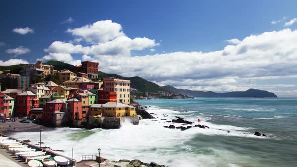 Genoa, Italy, Fishing village, sea cost
