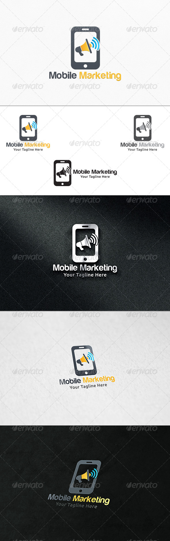 Mobile Marketing - Logo Template