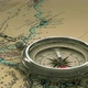 Detailed Old Compass On A Vintage Map - VideoHive Item for Sale