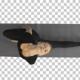 Portrait of a young woman stretching body, Alpha Channel - VideoHive Item for Sale
