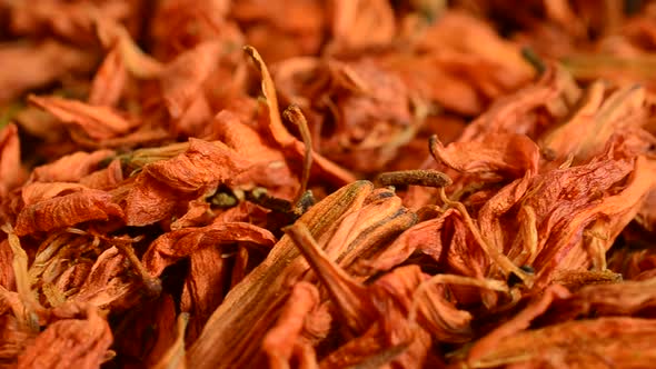 Flower tea from lily petals.