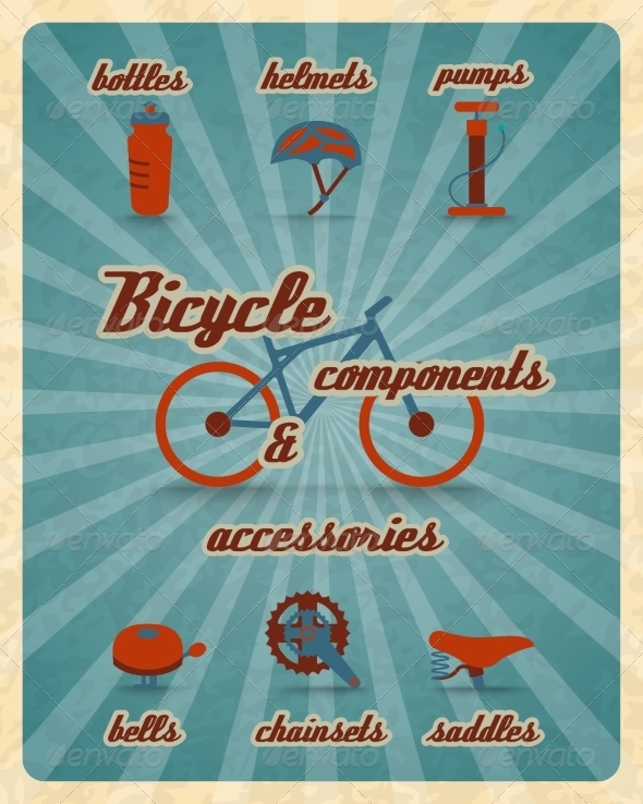 Bicycle Parts Poster