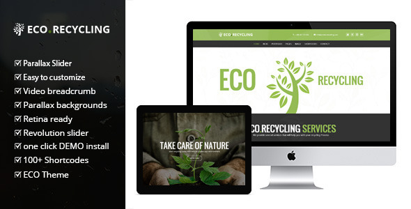 Eco Recycling - Ecology & Nature WordPress Theme