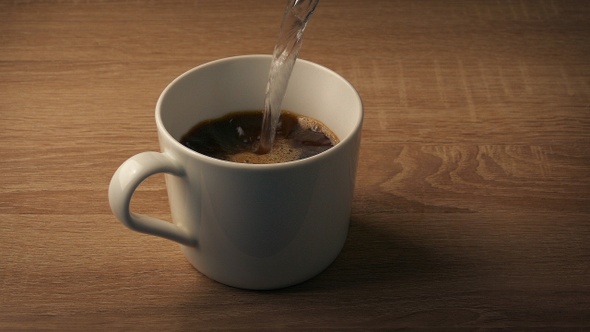 Coffee Making Closeup On Table