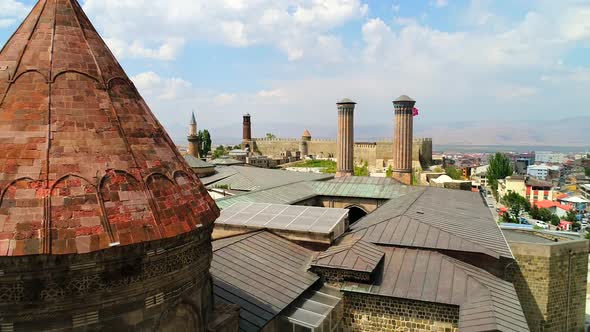 Erzurum City Çifte Minareli Mosque
