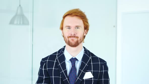 Yes, Redhead Businessman Accepting Offer, Agree