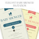 Elegant Baby Shower Invitation - GraphicRiver Item for Sale