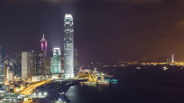 Hong Kong at Night Time Lapse