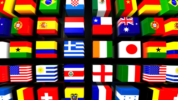 Country Flags Background 