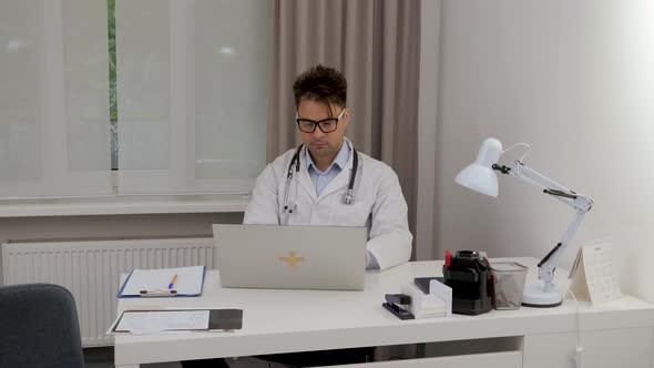 Doctor in His Office