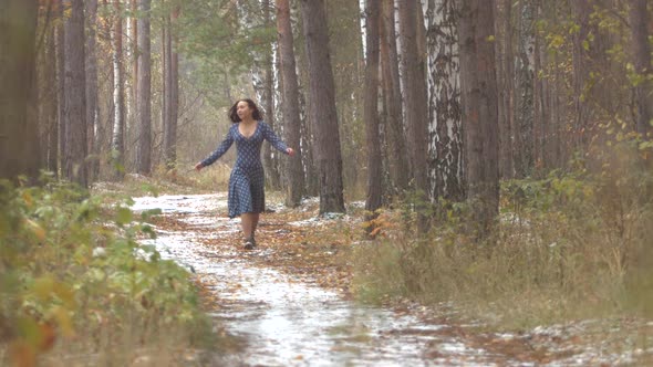 Girl in Forest