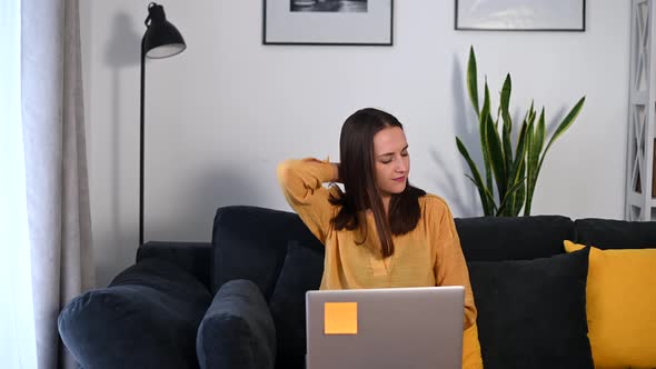 An Young Woman in Casual Shirt Indoor