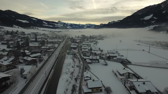 Aerial view of Kitzbuhel