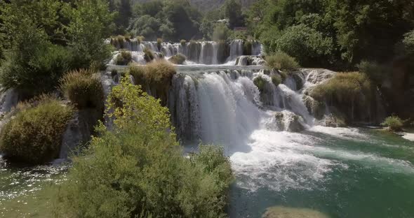 AERIAL: Krka National Park in Croatia