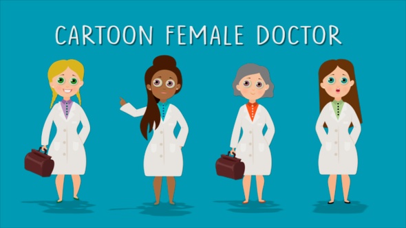 Cartoon Female Doctor