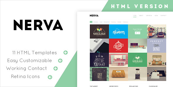 Nerva – Minimal Design HTML Template