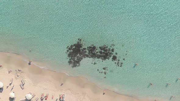 4k Aerial Drone Footage of Ayia Nappa's Nissi beach - Cyprus