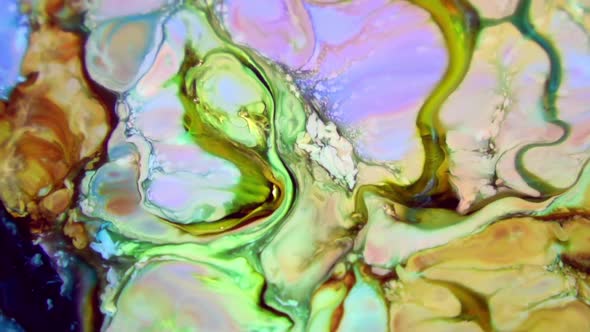 Color Explosion Abstract Art Painting  alt