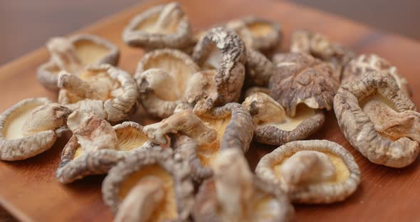 Dry Stack of Mushroom